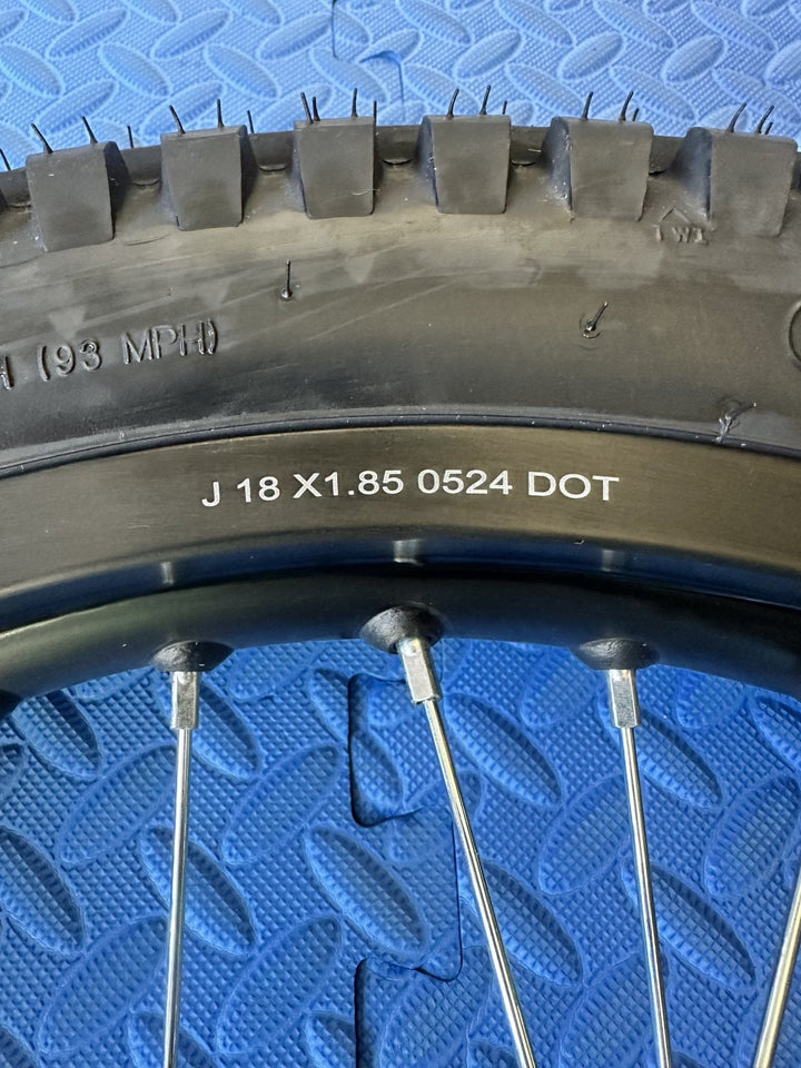 Throne eMoto Wheel Set Shinko 241 Dual Sport 18"/19" Front & Rear Wheel & Tire Set for Moto Bikes *Does not include rotor or sprocket* - Throne Wheel & Tire Set - Throne | Shinko | 18 inch | Front Wheel & Tire Set eBike Super Shop