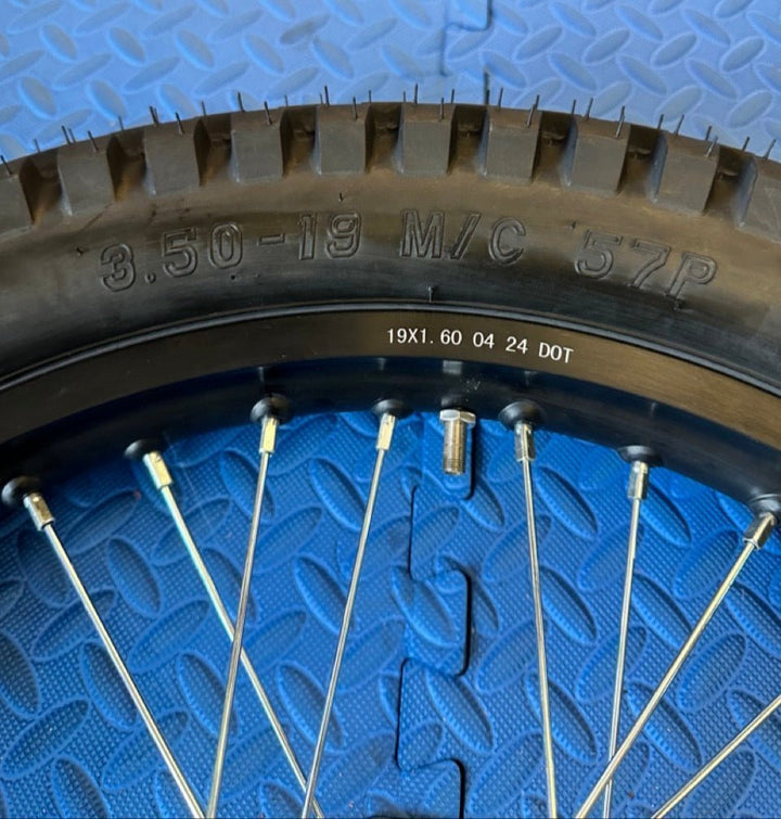 Throne eMoto Wheel Set Shinko 241 Dual Sport 19"/19" Front & Rear Wheel & Tire Set for Moto Bikes *Does not include rotor or sprocket* - Throne Wheel & Tire Set - Throne | Shinko | 19 inch | Front Wheel & Tire Set eBike Super Shop