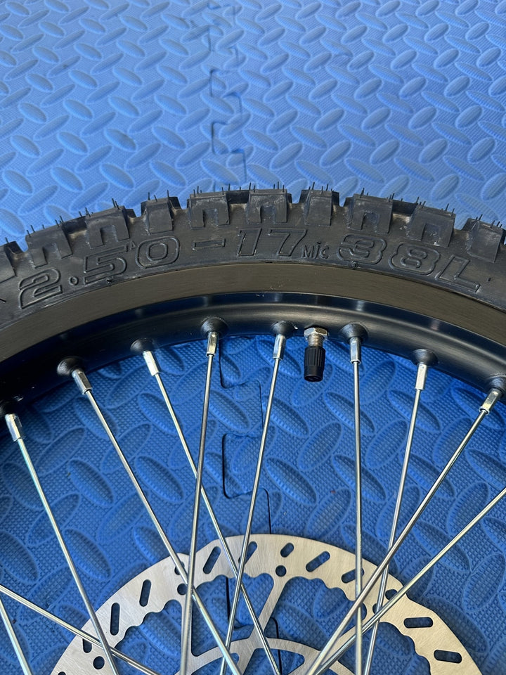 Throne eMoto Wheel Set Shinko 244 Dual Sport 17" Front Wheel & Tire Set for e - Moto Bikes *Does not include rotor or sprocket* - Throne Wheel & Tire Set - Throne | Shinko | 17 inch | Front Wheel & Tire Set eBike Super Shop