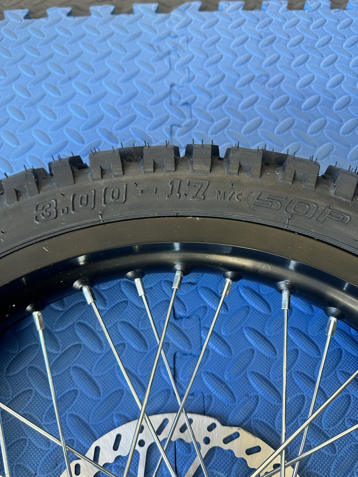 Throne eMoto Wheel Set Shinko 244 Dual Sport 17" Rear Wheel & Tire Set for e - Moto Bikes *Does not include rotor or sprocket* - Throne Wheel & Tire Set - Throne | Shinko | 17 inch | Rear Wheel & Tire Set eBike Super Shop