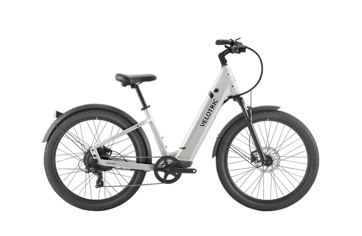 VELOTRIC Discover 1 Plus 500w Step Thru eBike 26x2.5 Urban Electric Urban eBike - Urban eBike - VELOT|URBAN|SILVE|0262 eBike Super Shop