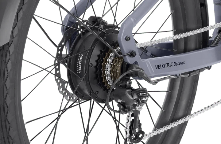 VELOTRIC Discover 1 Plus 500w Step Thru eBike 26x2.5 Urban Electric Urban eBike - Urban eBike - VELOT|URBAN|SILVE|0262 eBike Super Shop