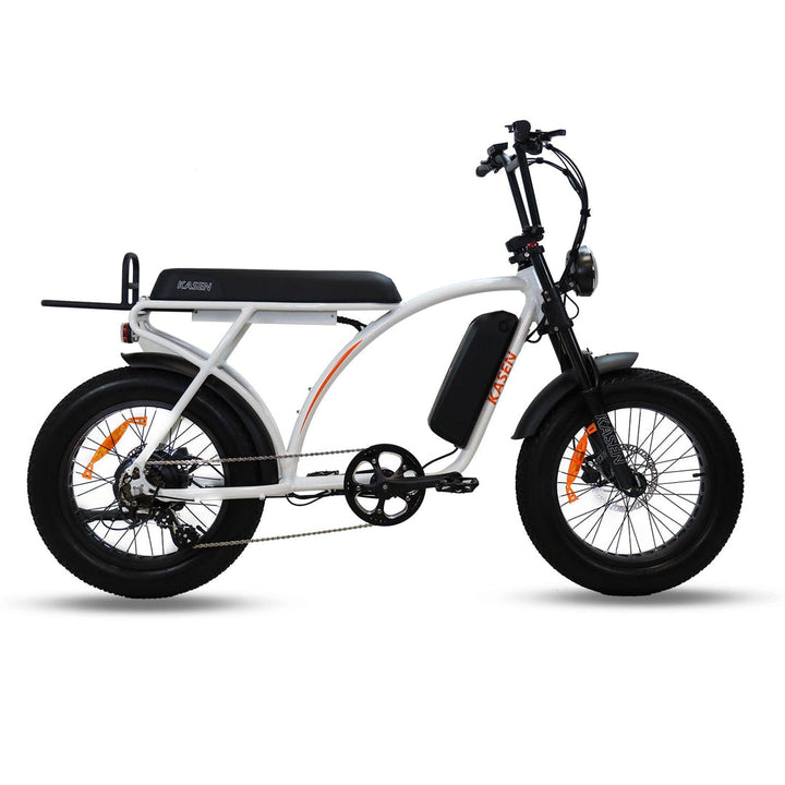 Experience the KASEN Kabbit Classic E-Bike: 1000W motor, 40-50 mile range, 25-28 mph speed, and versatile design for all riders!