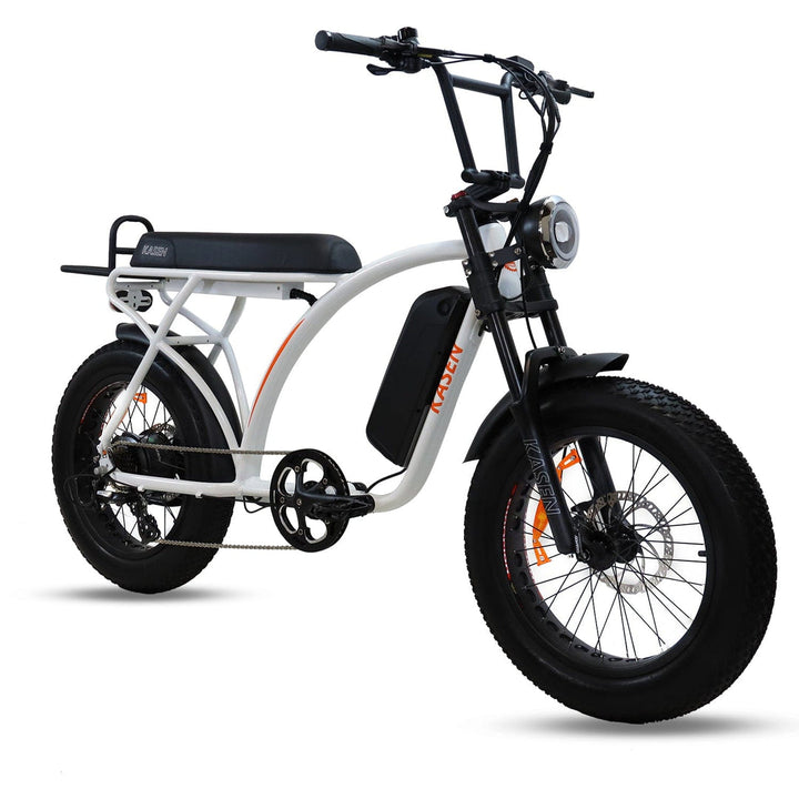 Experience the KASEN Kabbit Classic E-Bike: 1000W motor, 40-50 mile range, 25-28 mph speed, and versatile design for all riders!