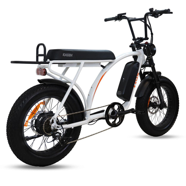 Experience the KASEN Kabbit Classic eBike: 1000W motor, 40-50 mile range, and 25-28 mph speed. Ideal for versatile, safe rides!